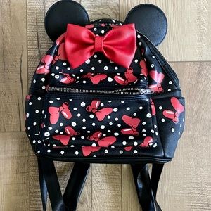 New, never worn-Mini Disney Minnie Mouse backpack